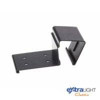 ExtraLight Classic Black Dry Verge Bracket, with extralight classic logo