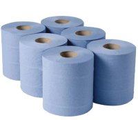 Economy Paper Cleaning Roll Blue Pack of 6