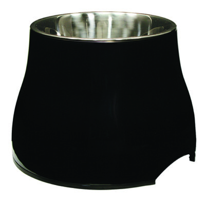 Dogit Elevated Dish Black - Large