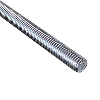 M6 X 1m Threaded Bar 4.6 Grade Zinc