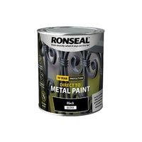 RONSEAL DTM BLACK GLOSS 750ML