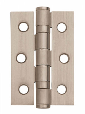 Heavy Ball Bearing Hinge 76x51mm Satin Nickel