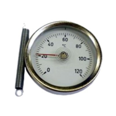 Aanhecht thermometer BIM Ø63 0/120°C