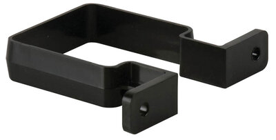 65mm Square Downpipe Bracket Black