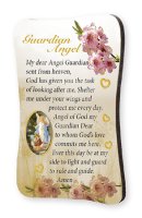 Wood Plaque/Fridge Magnet/Guardian Angel   (33735)