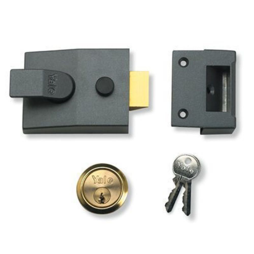 YALE P89 SATIN CHROME CYLINDER NIGHTLATCH