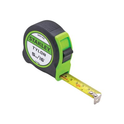 STANLEY Hi-Viz Tylon Tape 5m (16ft)
