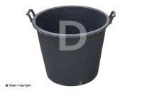 70lt MASTELLO CONTAINER + HANDLES BLACK PE_1 LOOSE