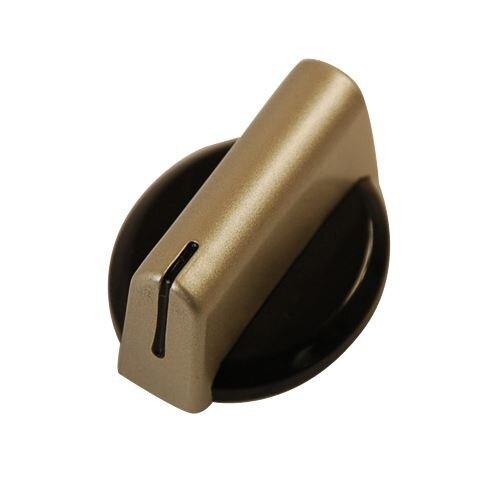 Hob Control Knob Black & Silver