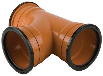 87.5 degree Triple Socket Branch 160x160mm