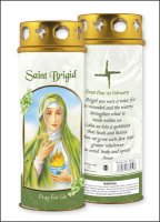 Candle/Saint Brigid/Windproof Cap   (86959)