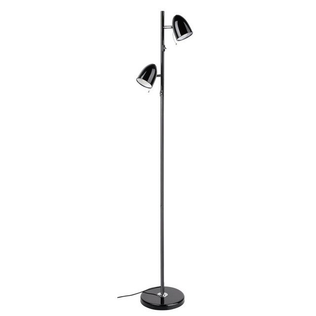 Eglo Lara 2 Light Floor Lamp Black