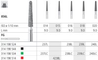 Intensiv SA Coarse Diamond Normal-Long Tapered Round Bur - 6pk Size 016 - DMI Dental Consumables Ireland - Next Day Delivery