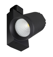 TREK 12W LED track spot, IP20, Black, 4000K