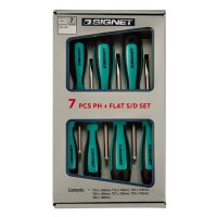 Signet Set 7Pce. (5Fl+2Ph) Screwdriver