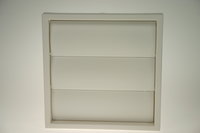 Flap Shutter Louvre Vent Outlet 4-inch White ASR41011