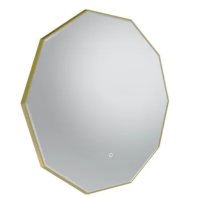 OXYGEN MIRROR - D800 DECAGON - BRASS
