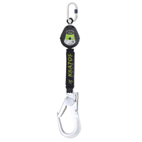 Olympe-s2, retractable fall arrester with polymer casing and webbing lanyard lg. 2m