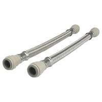 15x15mm FLX17 FLEXI TAP CONNECTOR PUSHFIT 300mm