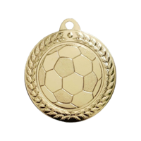 40mm Soccer Ball Medal (Gold)