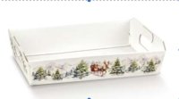 TRAY 400x300x120MM XMAS DESIGN REINDEER