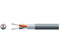 2 Core Lap Screened Microphone Cable 100m Bla