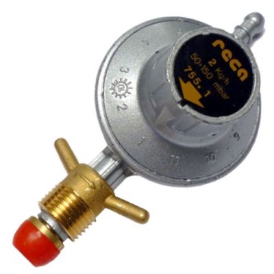 Flesregelaar 11 standen 50-150mbar Q:2kg/u Pol-Slang