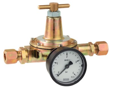 Drukregelaar olie+M 1/4Fx3/8F