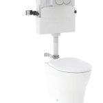 Geberit Selnova Back-to-Wall Rimless Toilet Pack with Concealed Cistern & Round Flush Plate 118.363.21.2