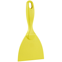 Hand Scraper, Metal Detectable, 102 mm, Yellow