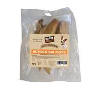 Extra Select SNPT48 Natural Buffalo Ear Piece Dog Treats 10x6pk