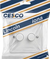 Lincoln Dimmer Switch Push On/Off | 2 Gang 2 Way PP/HD22 | In Stock