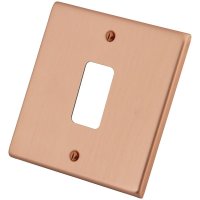 Copper 1 Gang Grid Plate 6102-350