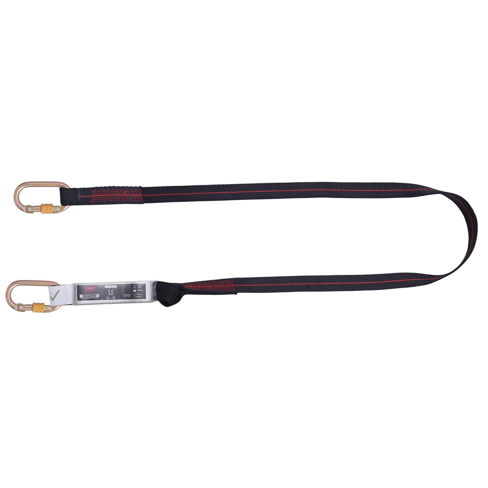 SPARTAN 2MTR FALL ARREST LANYARD C/W 2 X KARABINERS