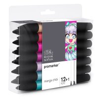 Winsor & Newton - Promarker x 12 + 1 Manga Chibi