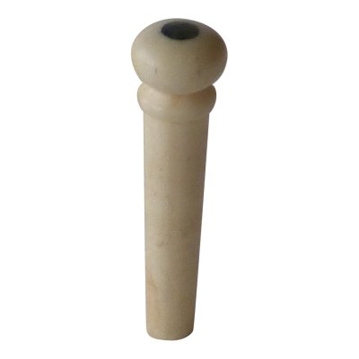 Acoustic guitar bridge pin with eye