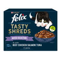 Felix Tasty Shreds Mixed Selection in Gravy