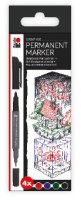 Graphix Permanent Dual Tip Markers (4)