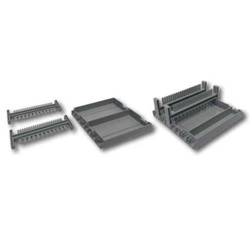 Extra casting set for 10.5x10cm and 10.5x6cm gels.Incl.stand, trays, E1101-COMB1 double-sided combs