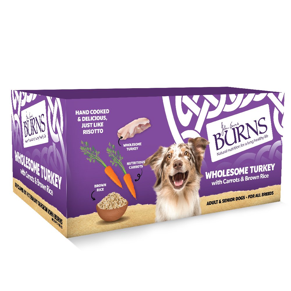 Burns Adult Dog Wholesome Turkey with Carrots and Brown Rice 7x150g