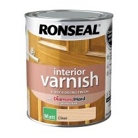 Ronseal Interior Varnish - Clear - Matt - 750ml