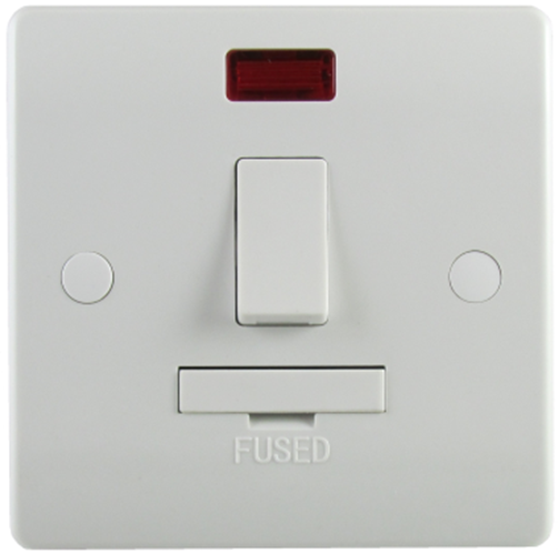 Sline 13A Switched Fused Spur + Neon White SL419