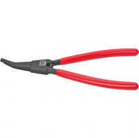Knipex Setting pliers 220 mm with bent jaws for snap rings on shafts