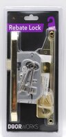 DoorWorks Rebate Mortice Lock Brass 63mm (2.5")