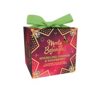 Enchanted Winter Nights present box of orange & raspberry truffles 6x100g