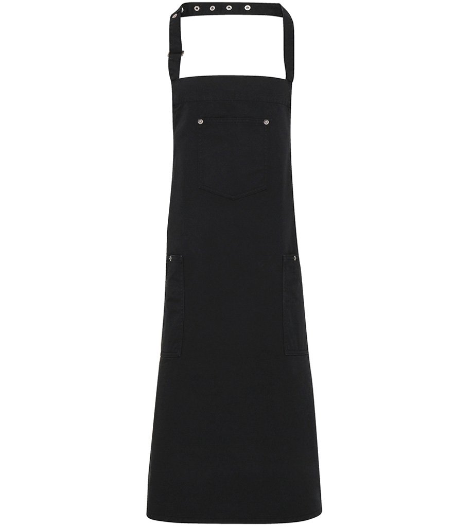 PREMIER COTTON CHINO BIB APRON