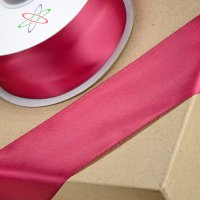 Double Sided Satin Ribbon Burgundy - 50mm x 25m