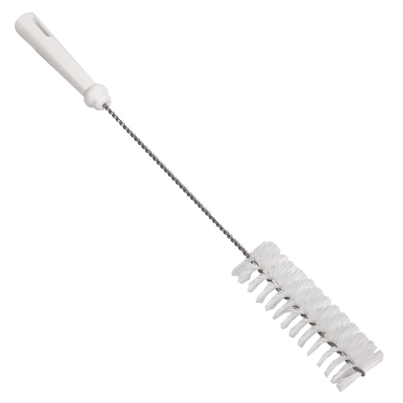 Bottle Brush PBT Bristle, 50mmØ, 500mm Polygrip Handle, White