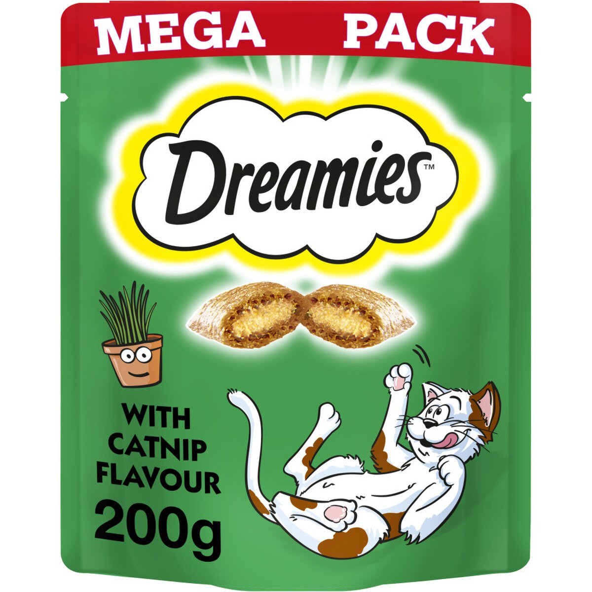 Dreamies Cat Treats Megapack Catnip 200g x 6