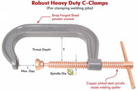 Superpro G Clamp 12" (300mm x 160mm) Sureweld Dublin